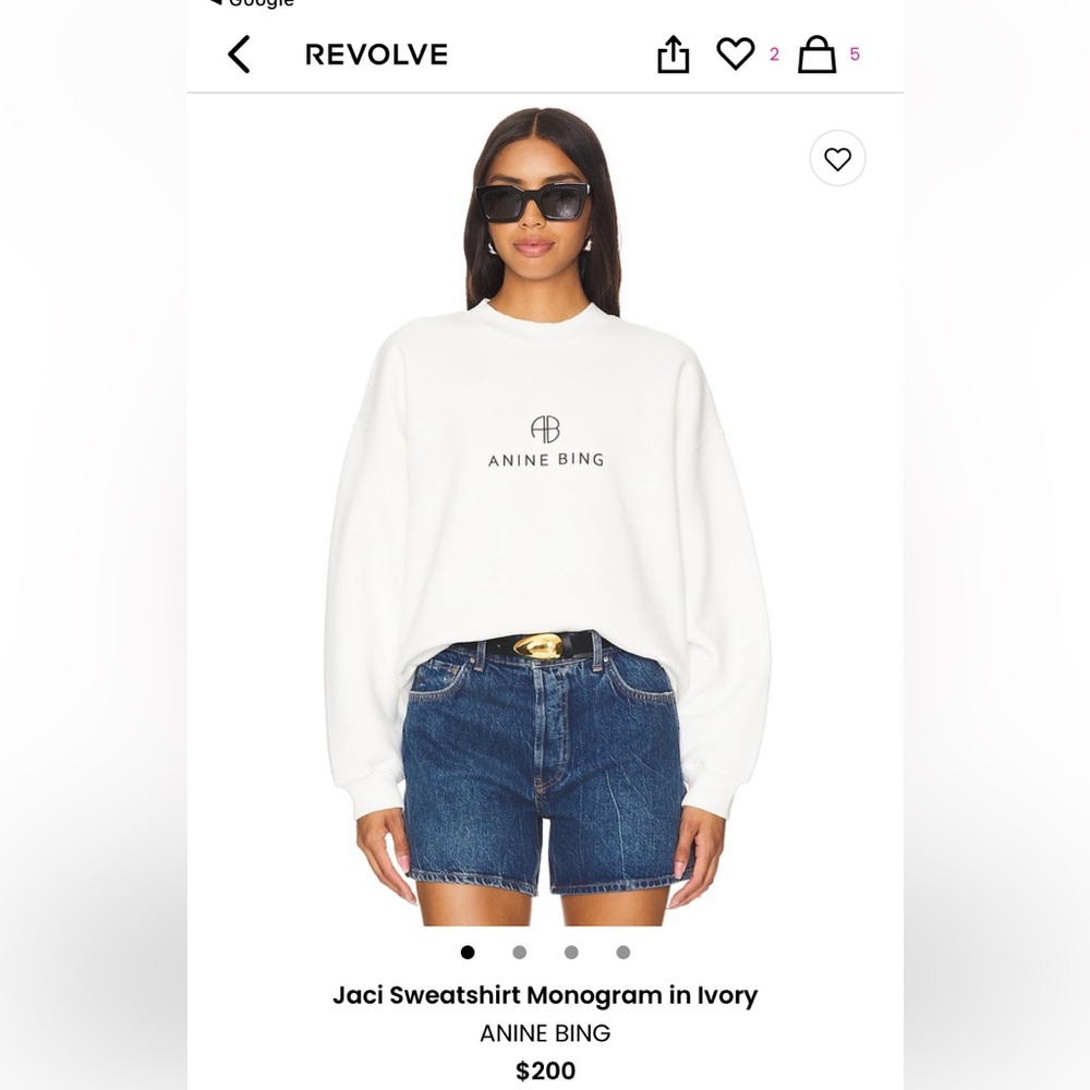 Anine Bing ‘Jaci’ sweatshirt